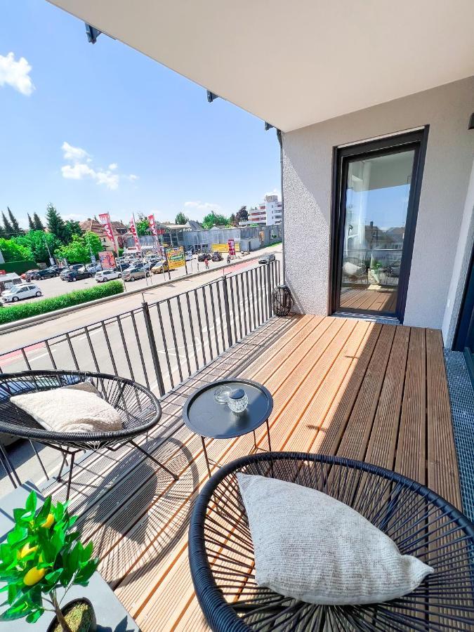 Sunset Club - Suite L Balkon - Kueche - Parkplatz Memmingen Luaran gambar